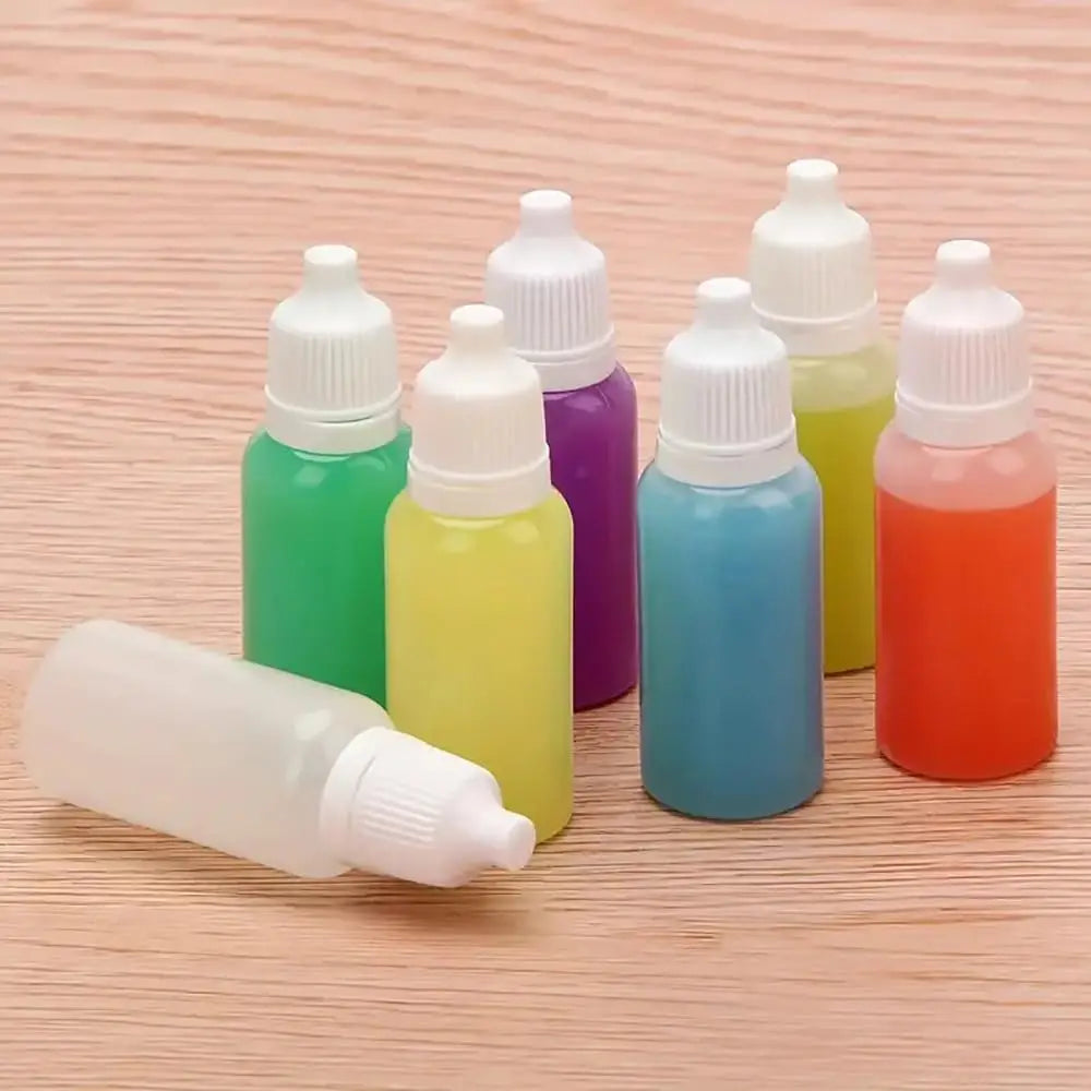 50/100PCS Plastic Dropper Bottle 5ml/10ml Portable Squeezable Semi-transparent Empty Refillable Bottles Travel Liquid Containers