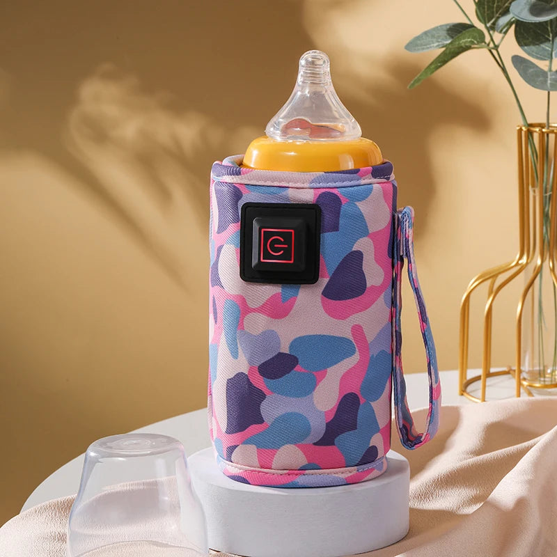 Baby bottle insulation bag, baby thermal carrier, bottle warmer with 3-speed temperature adjustment