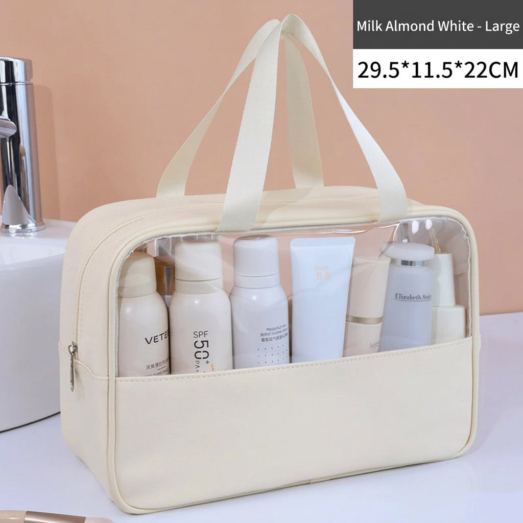 Portable Travel cosmetic bag Women Transparent Makeup Bag Large-Capacity Bath Wash Bags Multifunction Waterproof Storage Case