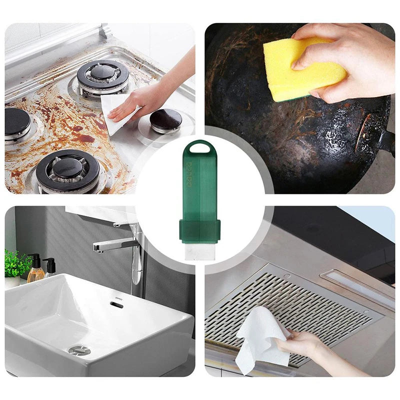 Kitchen Bathroom Cleaning Eraser Stainless Steel Brush Reusable Tool Remove Limescale and Stains Faucet Sink Home Daily Supplies