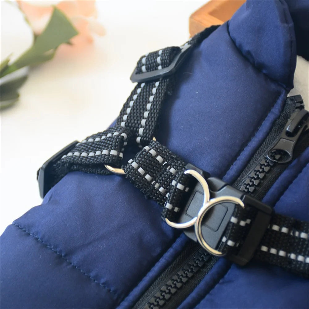 Giacca impermeabile per cani con pettorina riflettente, abbigliamento invernale per cani di piccola e media taglia, Shiba Inu, Dobermann, giacche da esterno