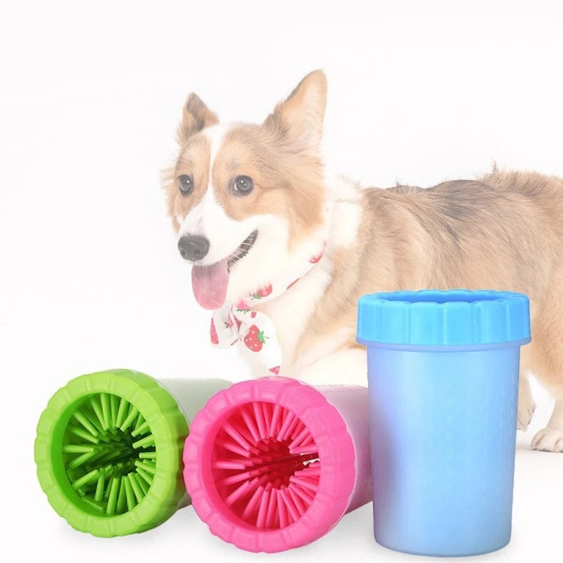 Portable Pet Paw Washer – Automatic Dog and Cat Foot Cleaning Cup – Easy Scrub Pet Paw Cleaner for Dogs and Puppies