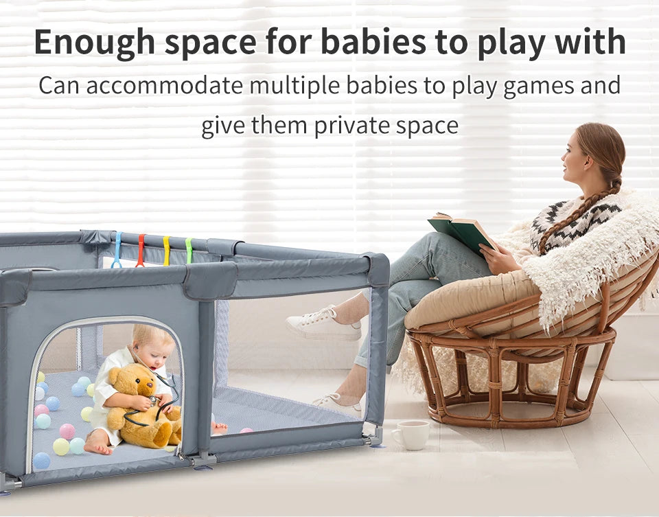 Baby Playpen for Children New Arrival Baby Playground for 6 Months~6 Years Old Kids Ball Pit Playpen Indoor Baby Safety Fence