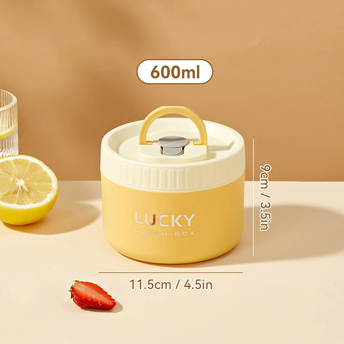 WORTHBUY Sealed Lunch Box 304 Stainless Steel Insulated Bento Box Portable Leak Proof Thermal Food Container Microwave Soup Jar