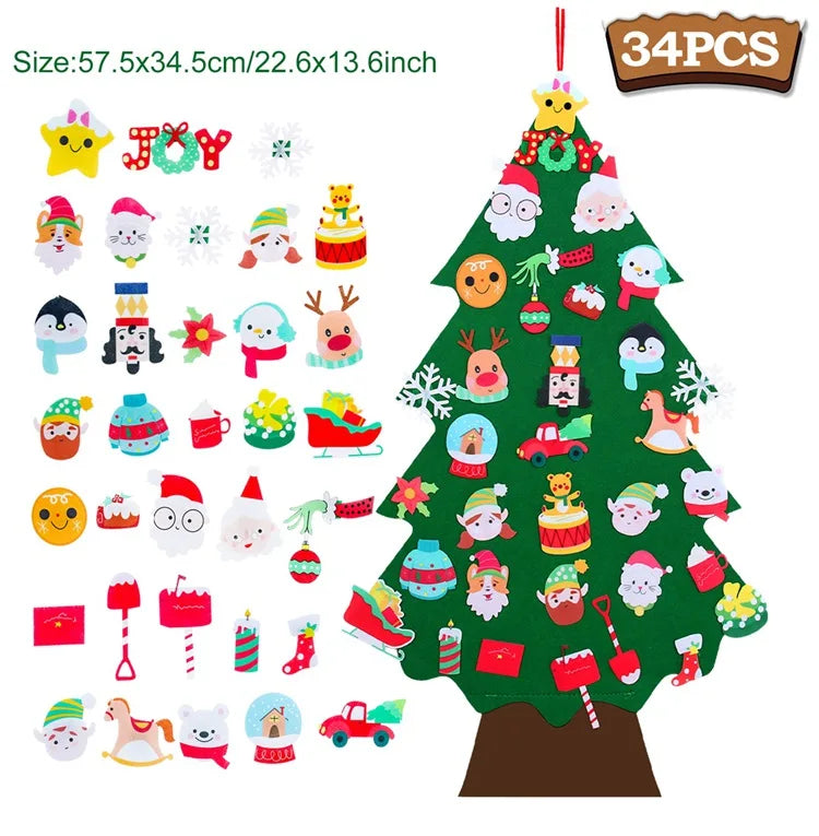 Christmas Tree Merry Christmas Decorations For Home. Cristmas Ornament Xmas Navidad Gifts Santa Claus New Year Tree