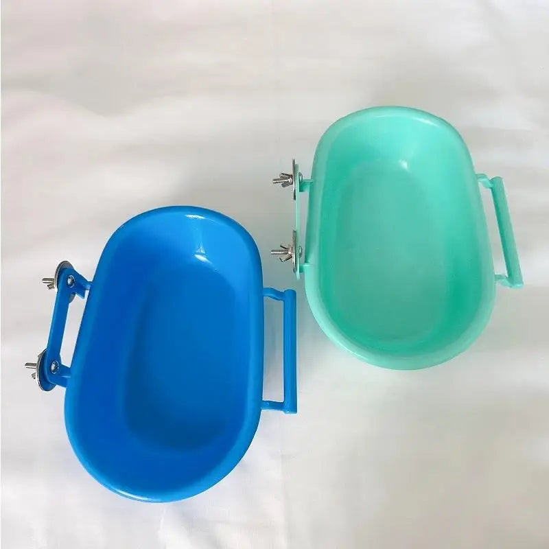 1PC Bird Bath 22cm Long Bathtub Shape Feeding Bath Water Multi Functional Bath Box for Parrot Small Pet Supplies