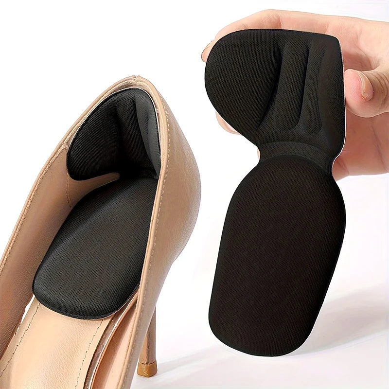 New Double-Layer Thick T-Shaped Foam Heel Pad And Heel Cup-Soft,Breathable,Non-Slip,Durable,Comfortable To Wear In High Heels