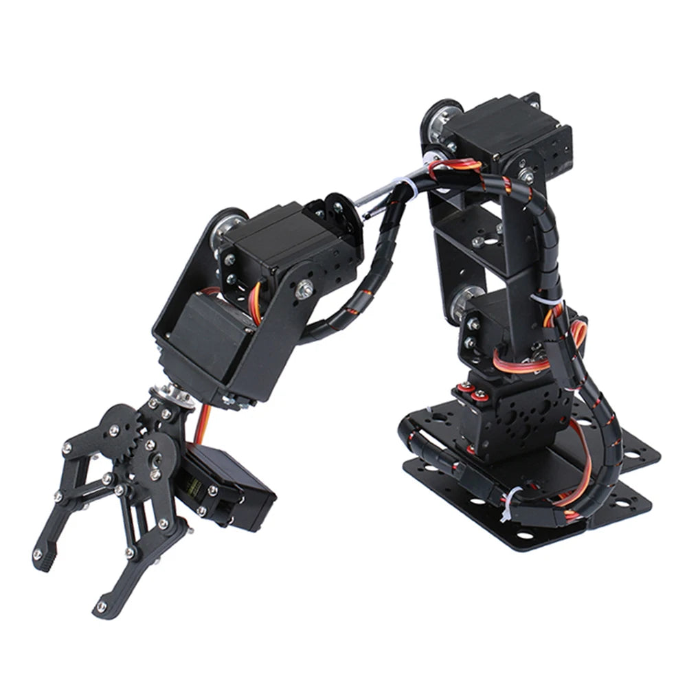 6-DOF Robotic Arm DIY Kit Multi Degree-of-Freedom Robot Servo Grasping Maker Education Construction Set (Excluding Servo)