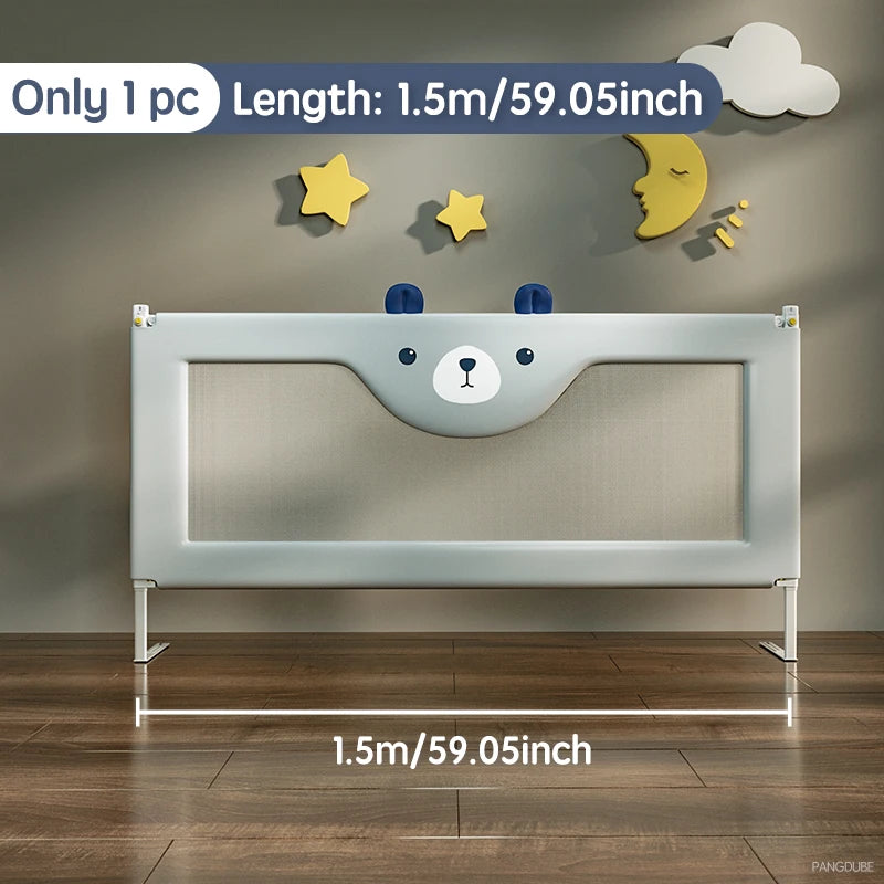 PANGDUBE 1pc Bed Rail Guard for Kids Fall Out Protection Handrail Bed Safety Baby Safety Bed Barrier for Parents Bed