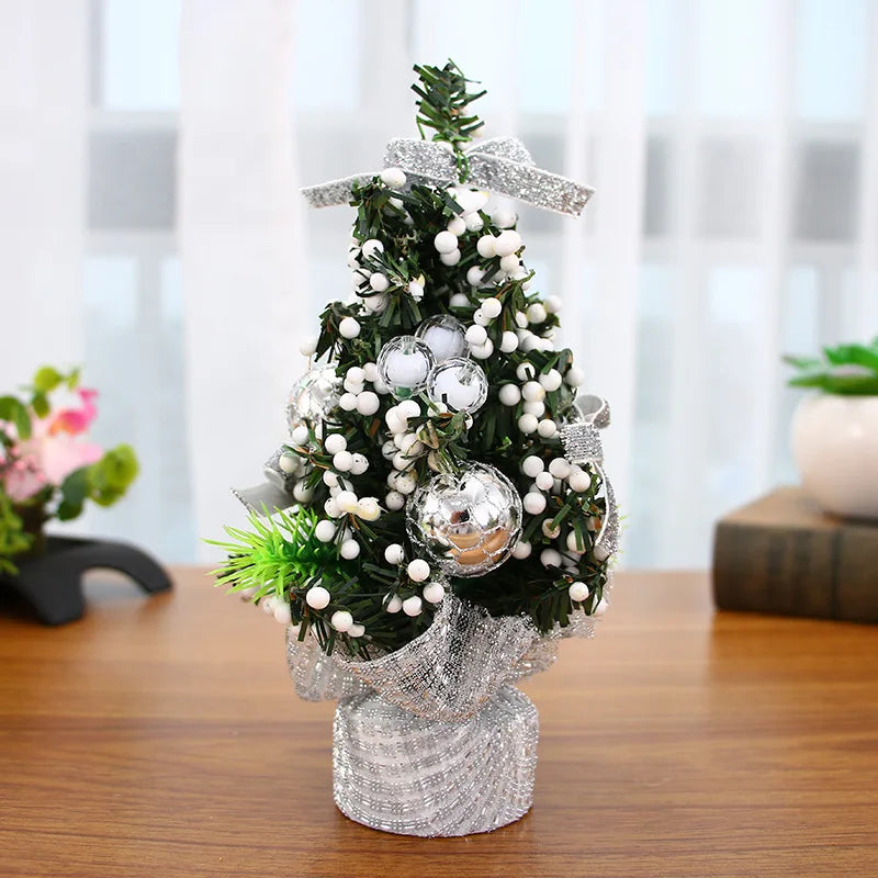 20Cm Merry Christmas Tree Office Home Bedroom Doll Gift Children Desk Decoration