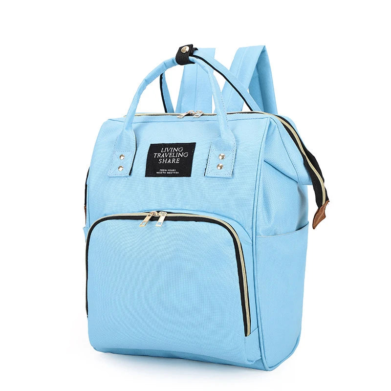 Large Capacity Canvas Diaper Bag, Multifunctional Baby Bottle Thermal Insulation Travel Storage Bag, Fashionable Diaper Bag, Hanging Bag
