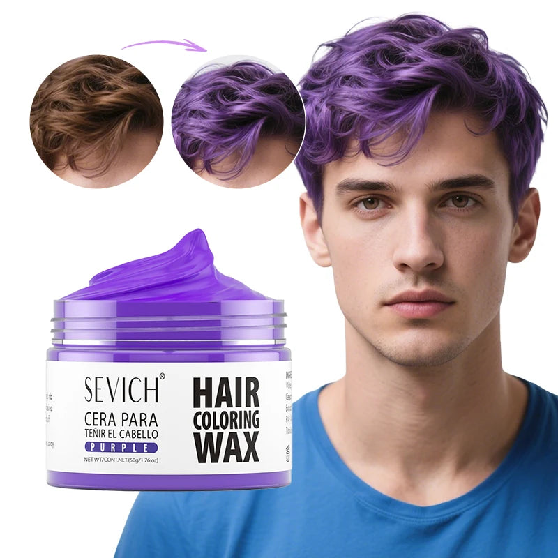 13 Colors Halloween Hair Colour Wax 50g/120g DIY Temporary Dye Hair Mud Wax Hair Colour Cream For Daily Party Cosplay Men&Women
