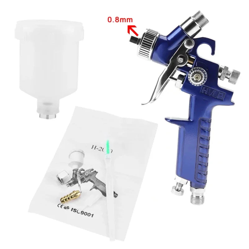 H-2000A Professional 0.8/1.0mm Nozzle 125ml Mini Pneumatic Spray Gun For Car Painting Repair Pneumatic Spray gun Mini spray gun