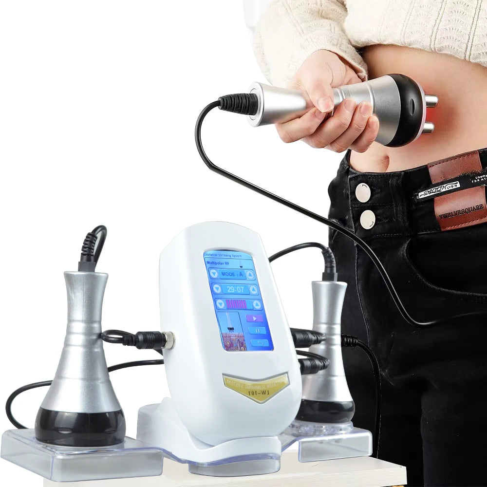 40K 3 IN1 Cavitation Body Slimming Machine Facial Massager Skin Tighten Anti-wrinkle