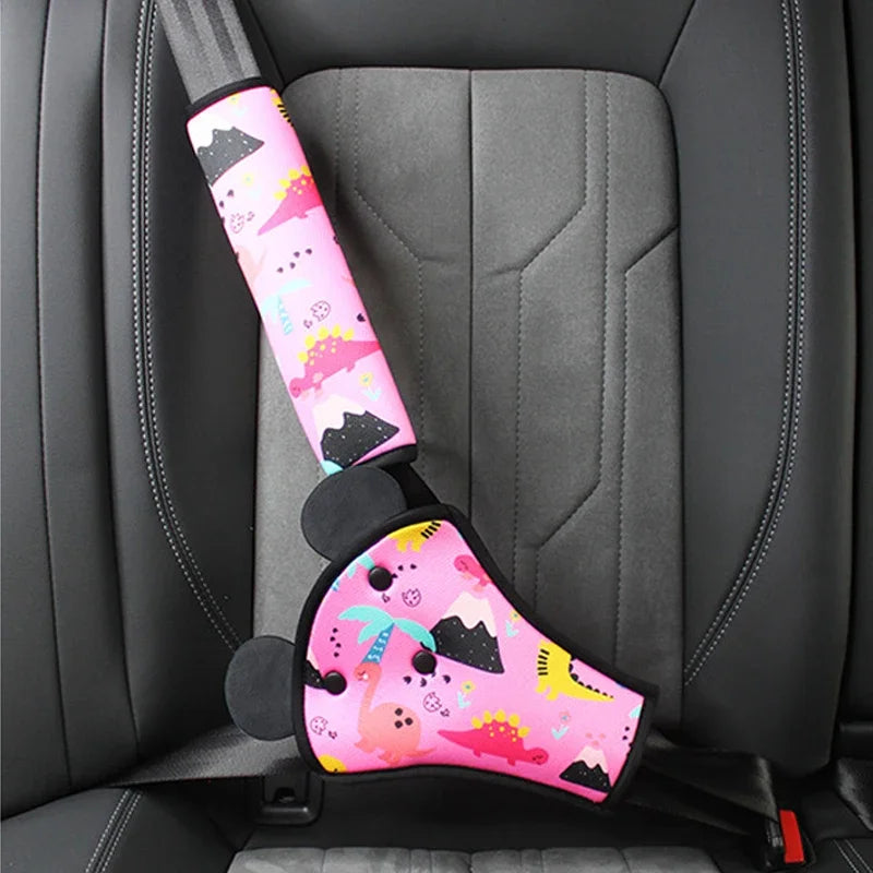 Kit di regolazione della cintura di sicurezza per bambini, limitatore anti-strangolamento per il collo, protezione per cintura di sicurezza auto.