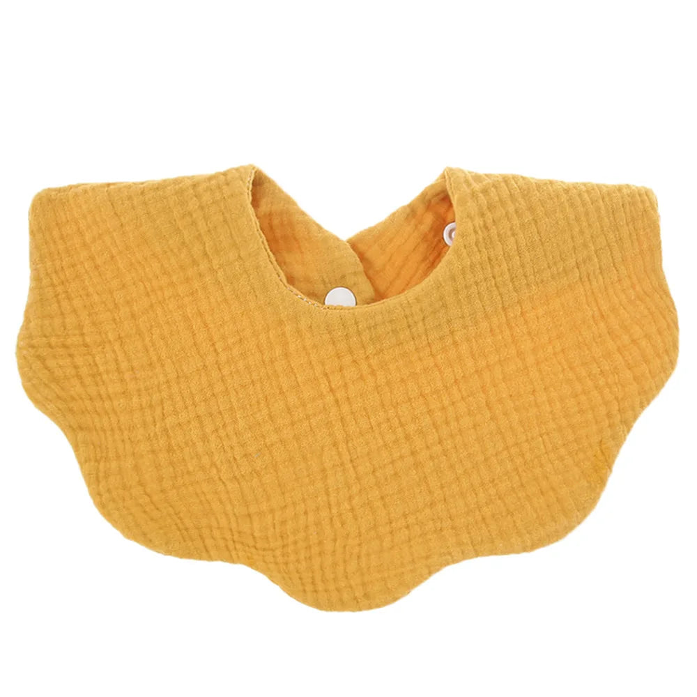 Cotton Soft Baby Print Bibs Solid Color Infant Bib Newborn Burp Cloths Bandana Scarf for Kids Boys Girls Feeding Saliva Towel