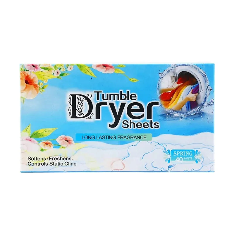 Dryer Sheets Bulk,Natural Plant Fabric Softener Anti Static Wrinkle Release Fresh Scent Laundry Sheets for Tumble Dryer Home Use
