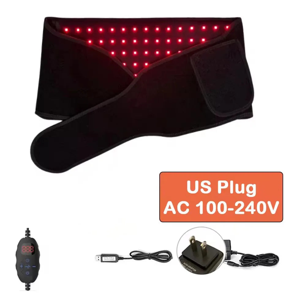 Red Light Therapy Belt Infrared Light Therapy Wrap Red Light Therapy Device for Body with Timer Back Shoulder Waist Pain Relief