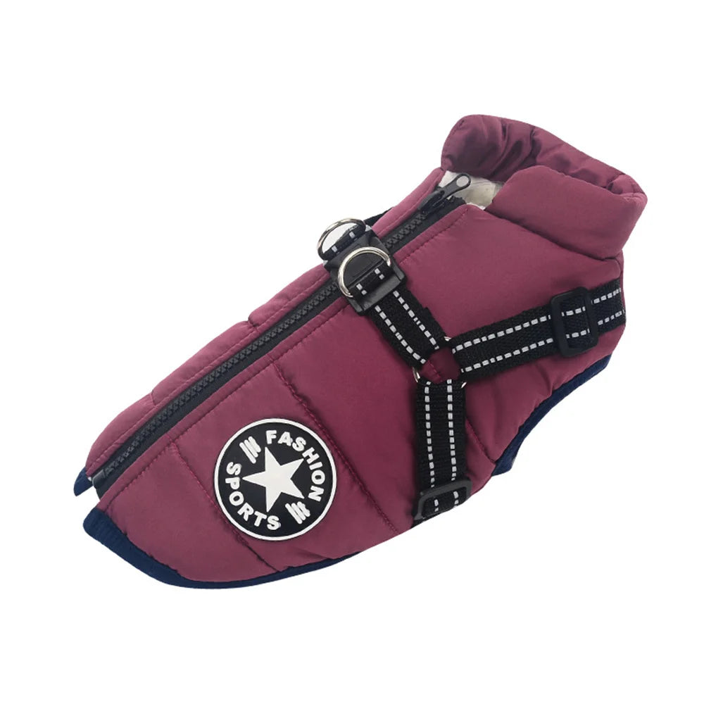Giacca impermeabile per cani con pettorina riflettente, abbigliamento invernale per cani di piccola e media taglia, Shiba Inu, Dobermann, giacche da esterno