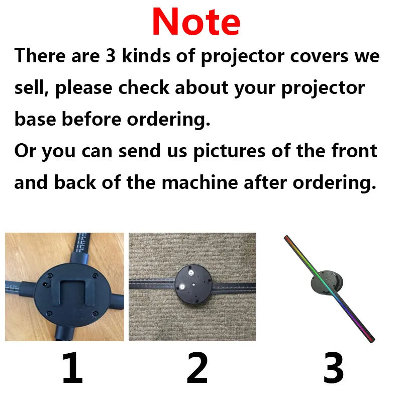 3D Hologram Projector Fan Cover 100cm 3D Holographic Projector Light Advertising Display Shell LED Fan Acyrlic Cover Shell