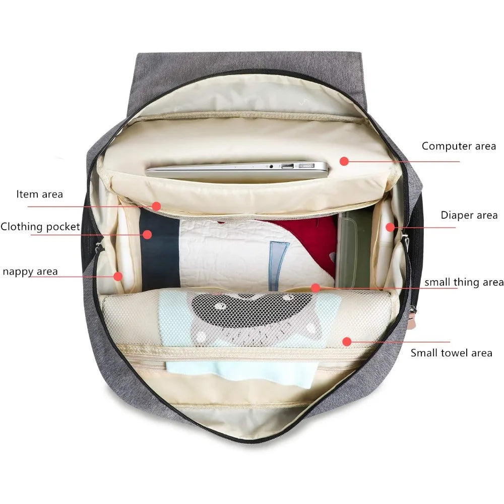 Mummy Diaper Bag Backpack Durable Maternity Baby Nappy Shoulder Bags Travel Hiking Outdoor Pack,Baby Bag for Boy Girl Toddler
