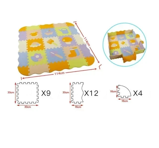 Animal Pattern Baby Play Mat Puzzle Toys For Kids Children EVA Foam Yoga Crawling Mats Floor Tapete Room Decor Baby Child Gifts