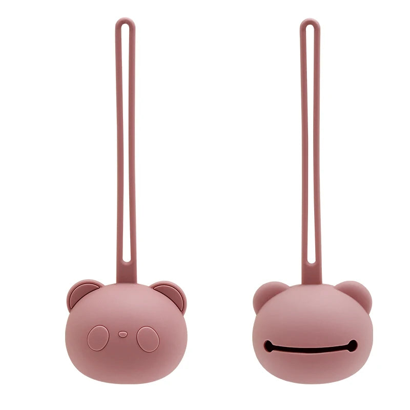 Nuovo arrivo, best-seller: custodia per ciuccio in silicone a forma di panda, portaciuccio per neonati