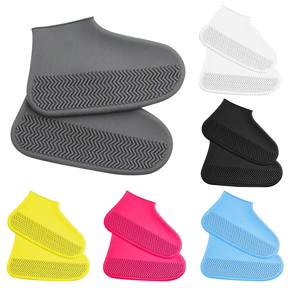 Waterproof Rain Shoe Covers Silicone Non-slip Wear-resistant Outdoor Adult Children Boots Portable Elastic Reusable