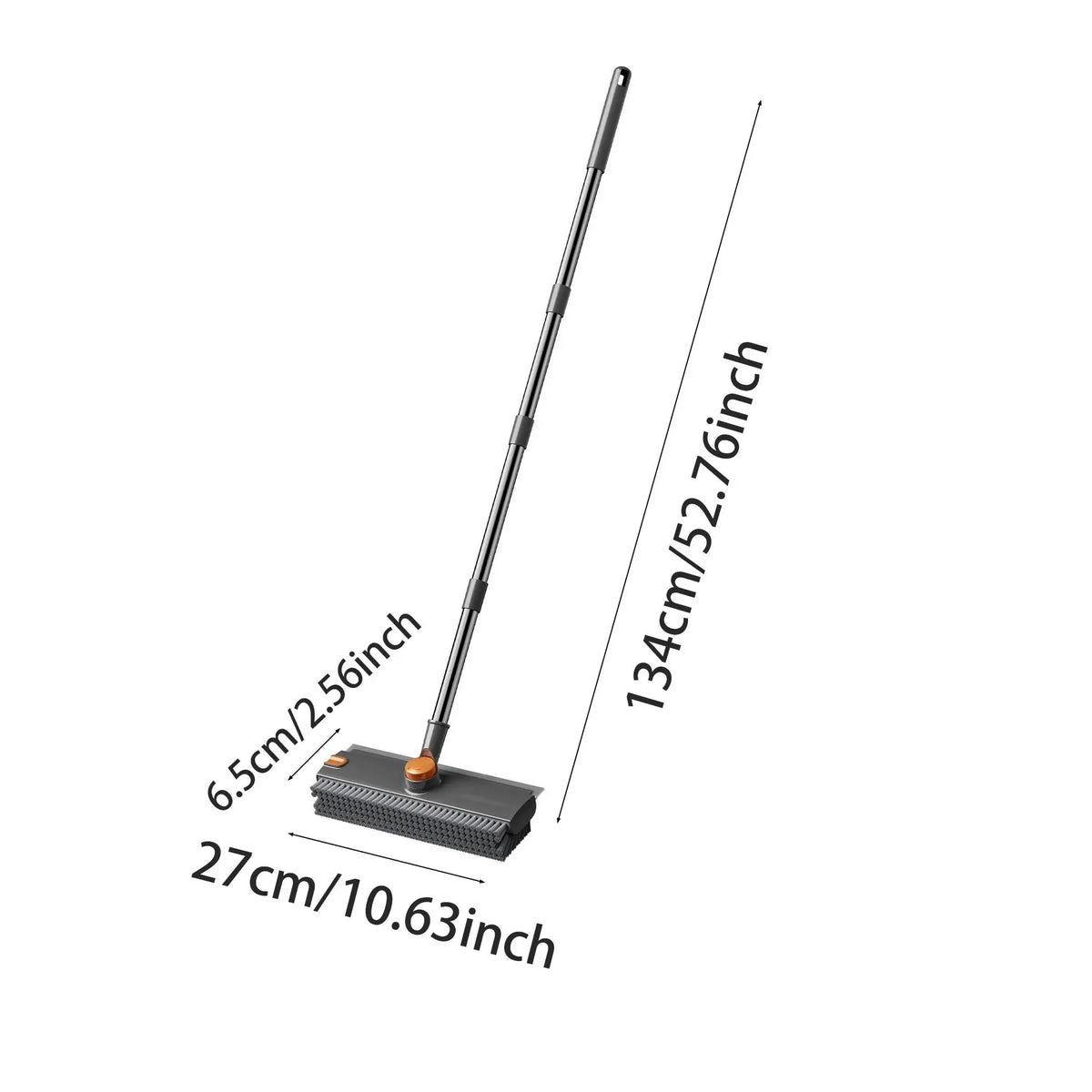 Three-In-One Long Handle Floor Cleaning Brush Set, Heavy-Duty Hard Bristles Scrubber for Shower Room Bathroom Deck Garage Kitche
