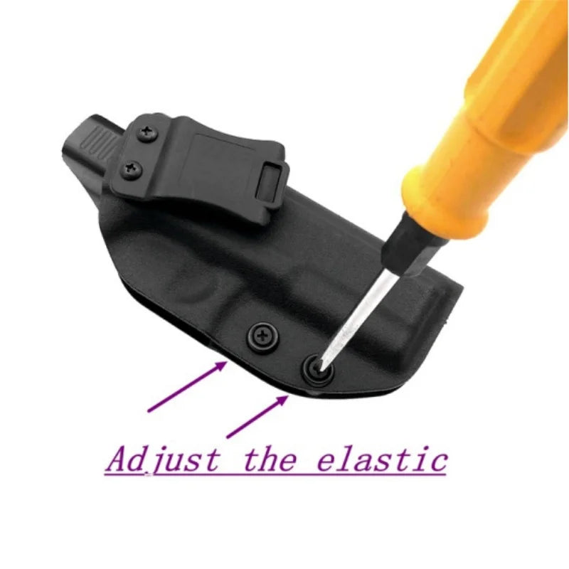 Ultimate Concealment Kydex IWB Holster for Glock 17/22/31 - Custom Molded, Adjustable Retention, Quick Draw