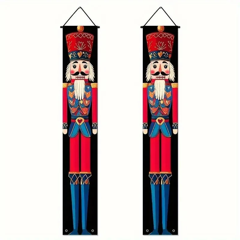 Christmas Door Decoration Merry Christmas Banner Decor for Home Hanging Xmas Ornament Navidad Happy New Year Gift