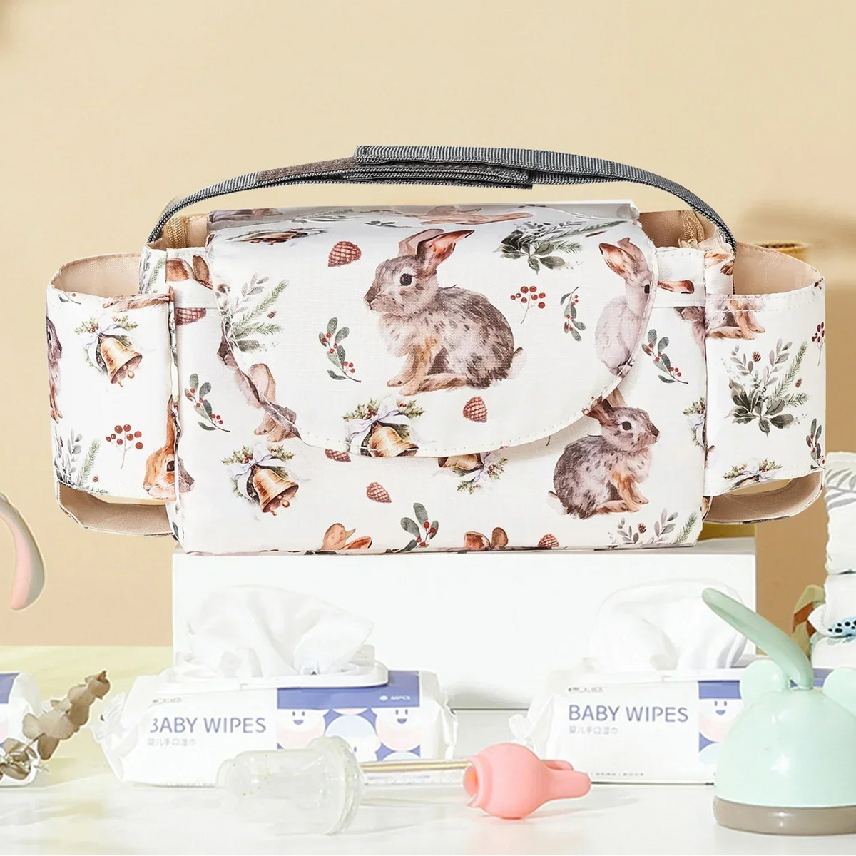 Waterproof Mommy Diaper Bag Baby Nappy Stroller Bag Stroller Accessories Large Capacity Outdoor Travel Nappy Easy To Clean