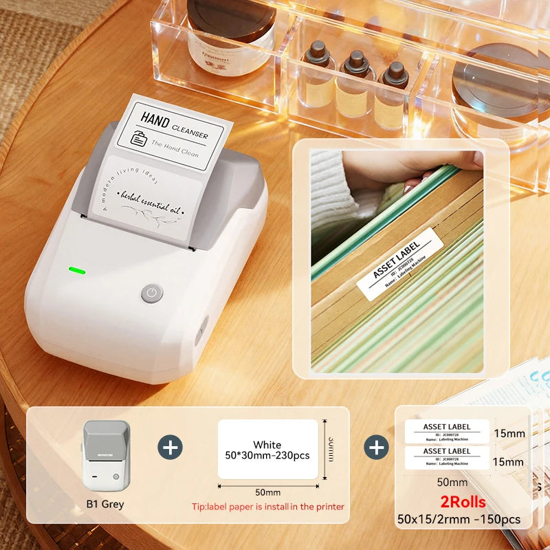 Niimbot B1/B1 PRO Thermal Label Printer Bluetooth Pocket Label Maker Barcode QR Code Self-adhesive Sticker Labeling Machine