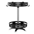 360° Rotating Spice Rack Organizer Carbon Steel Round Spice Shelf Rotatable Kitchen Organizer Turntable for Spice Bottles Jars