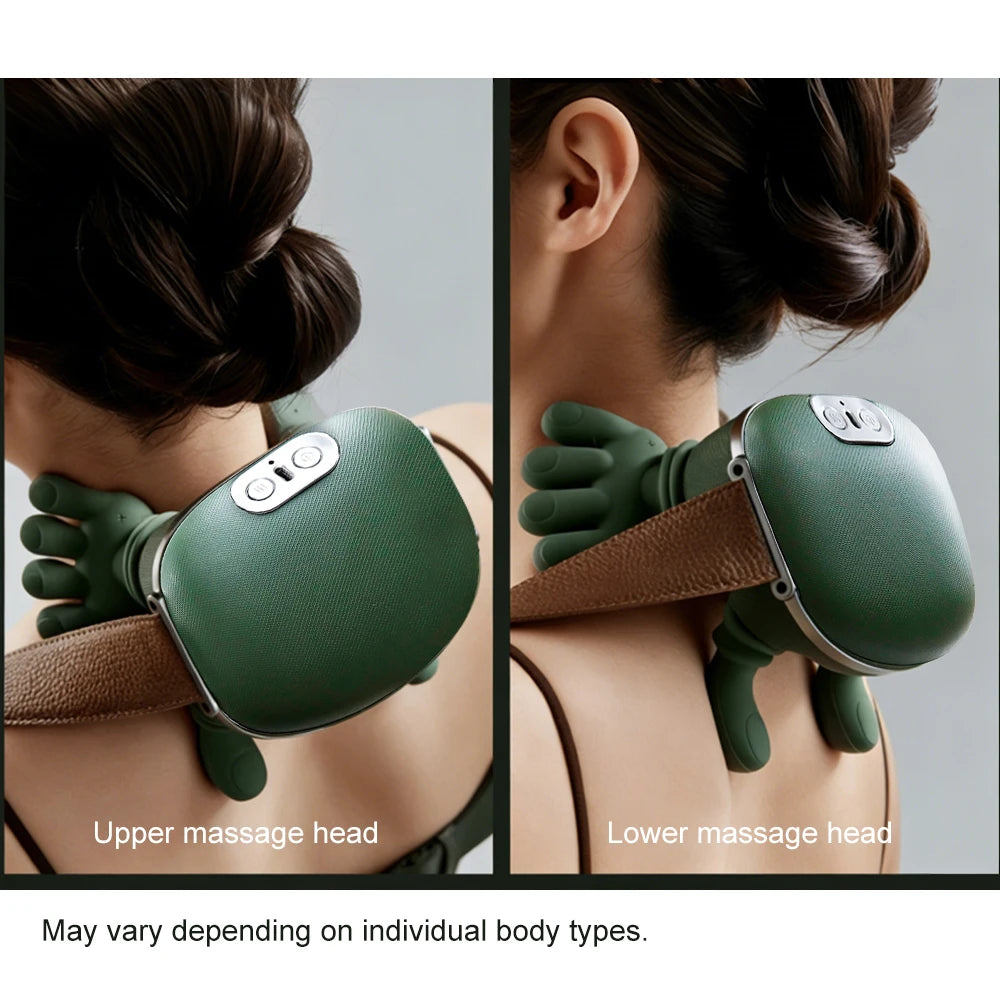 Bionic Finger Neck Shoulder Muscle Relax Massager Neck Cervical Trapezius Kneading Massage Shawl Brushless Motor Neck masajeador