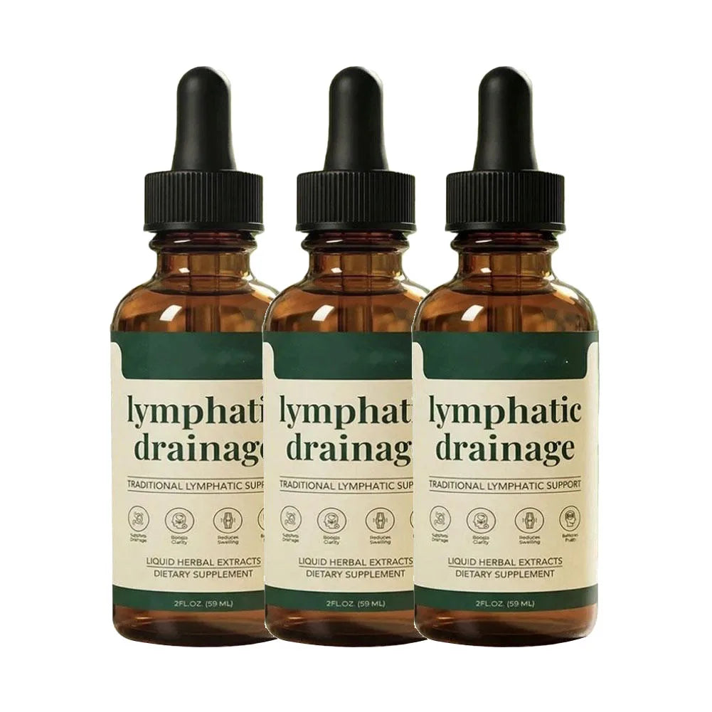 59ml Lymphatic Drainage Drops Natural Herbal Formula Toxin Elimination Swelling Relief Lymph Support Liquid Gentle Care