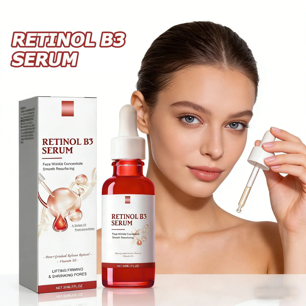 Retinol B3 Face Essence Deep Moisturizing Nourish Younger Fade Fine Line Lifting Firming Repair Smooth Tighten Serum Skin Care