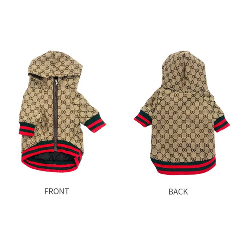 Autumn Winter Pattern 8 Pet Jacket Kitten Clothing Puppy Coat Bulldog Corgi Dog Fashion Windbreaker Designer Luxury Dogs Clothes