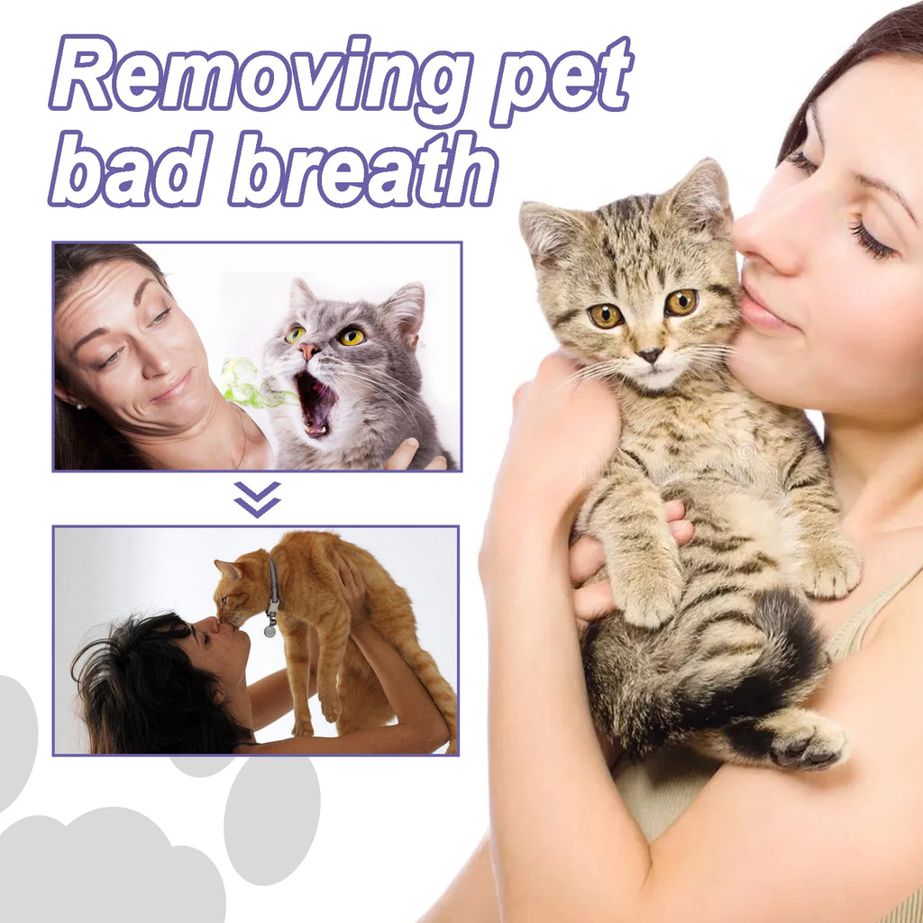 Pet Dental Care Gel 3ml Teeth Cleaning Pen for Dogs and Cats Fresh Breath Tartar Control Soothes Gums Easy Baking Soda Formula