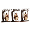 Christian Jesus Swing Tabletop Decoration Wooden Tree Frame With Bible Verse Religious Figurine Faith Home Desktop Ornament
