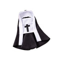 Halloween Cats Nun Costume Cross Print Kitty Clothes for Small Dogs Funny Cute Dress Up Party Pet Overalls Cat Accessories
