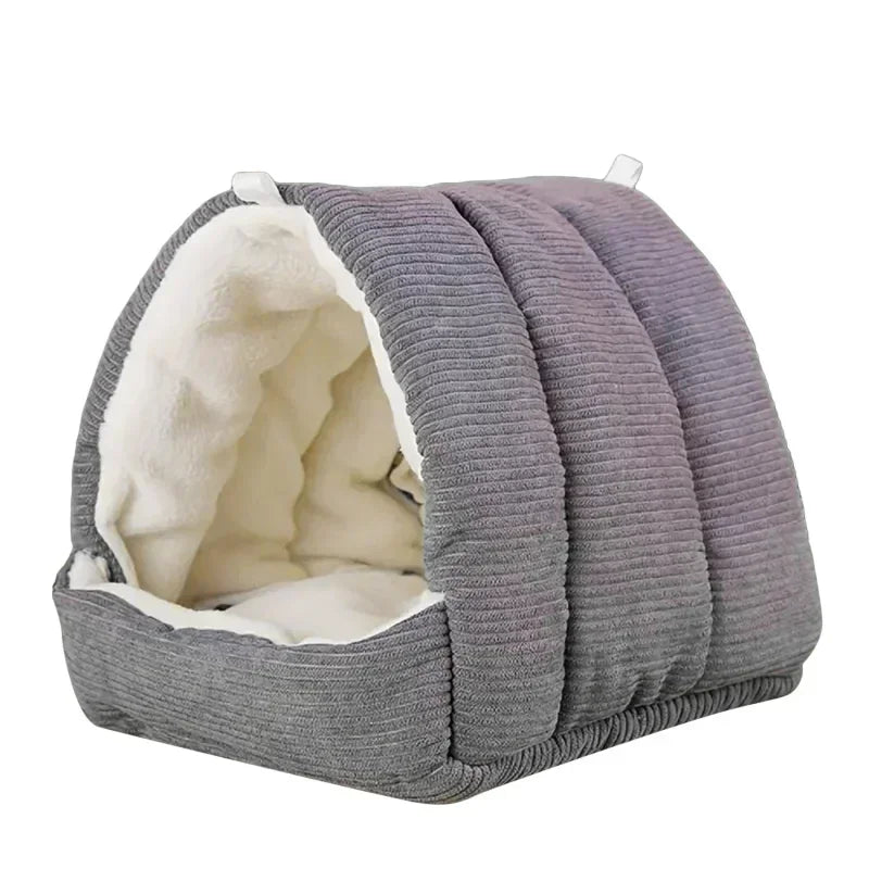 Cute Winter Warm Bird Cage Parrot Cotton Nest Budgie Hammock Hut Tent Bed Hanging Cave Pet Products