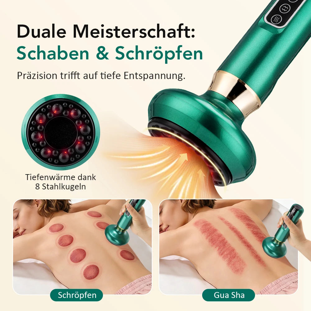 Intelligent Suction Medical Cupping Set Beauty Massager Glass Jars Anti Cellulite Cupping Vacuum Slimming Guasha Massage