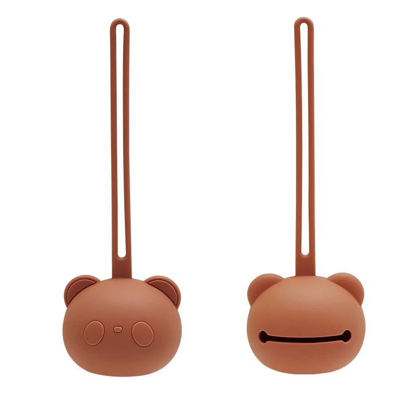 Nuovo arrivo, best-seller: custodia per ciuccio in silicone a forma di panda, portaciuccio per neonati