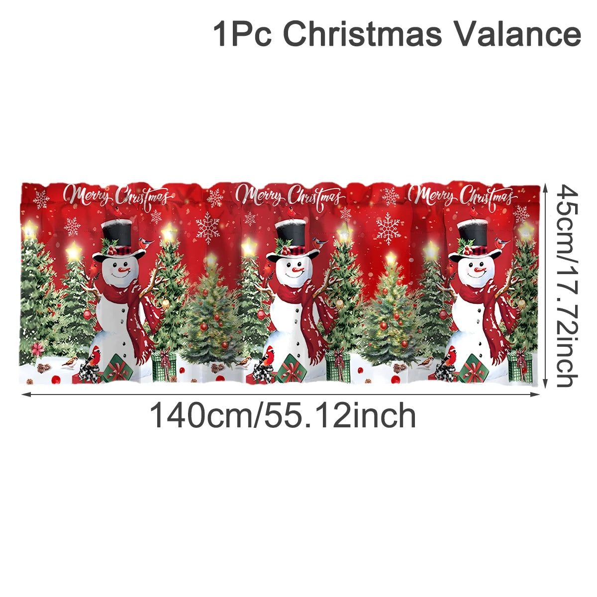 Christmas Short Curtain Merry Cristmas Decoration for Home. Xmas Ornament Navidad New Year Gift for Kitchen Living Room