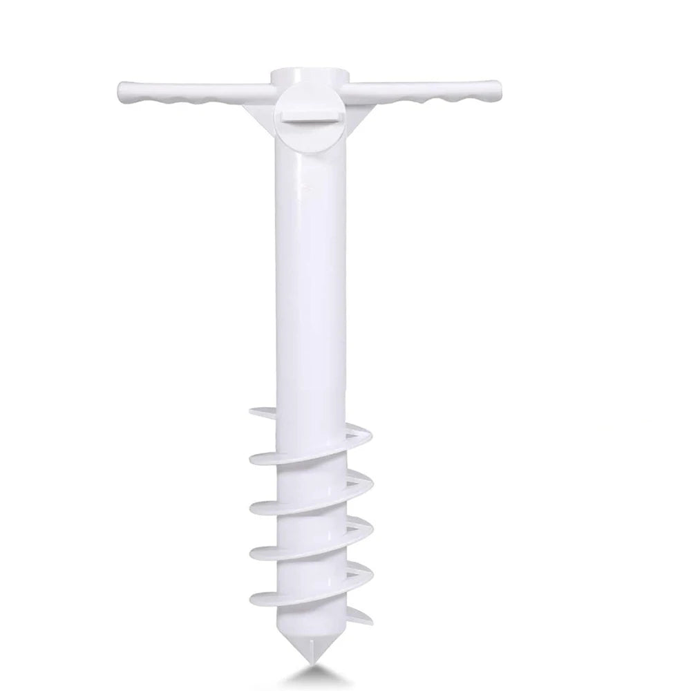1pcs Beach Anchor Plastic With Five Spirals Beach Umbrella Inserted Outdoor Sunshade Courtyard Terrace Party Umbrella Fixed Base