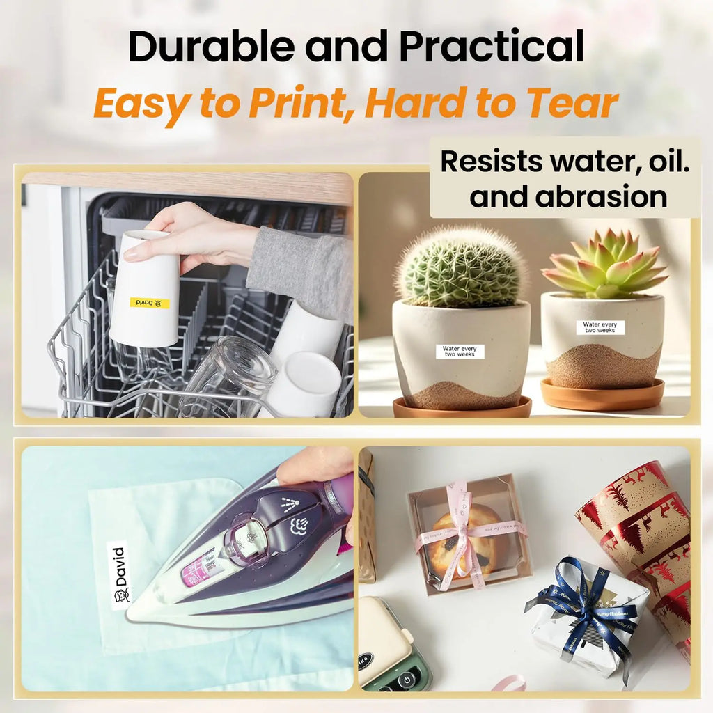 Phomemo Label Maker Machine with Ribbon, P15 Bluetooth Label Printer, Wireless Mini Label Makers with Multiple Templates