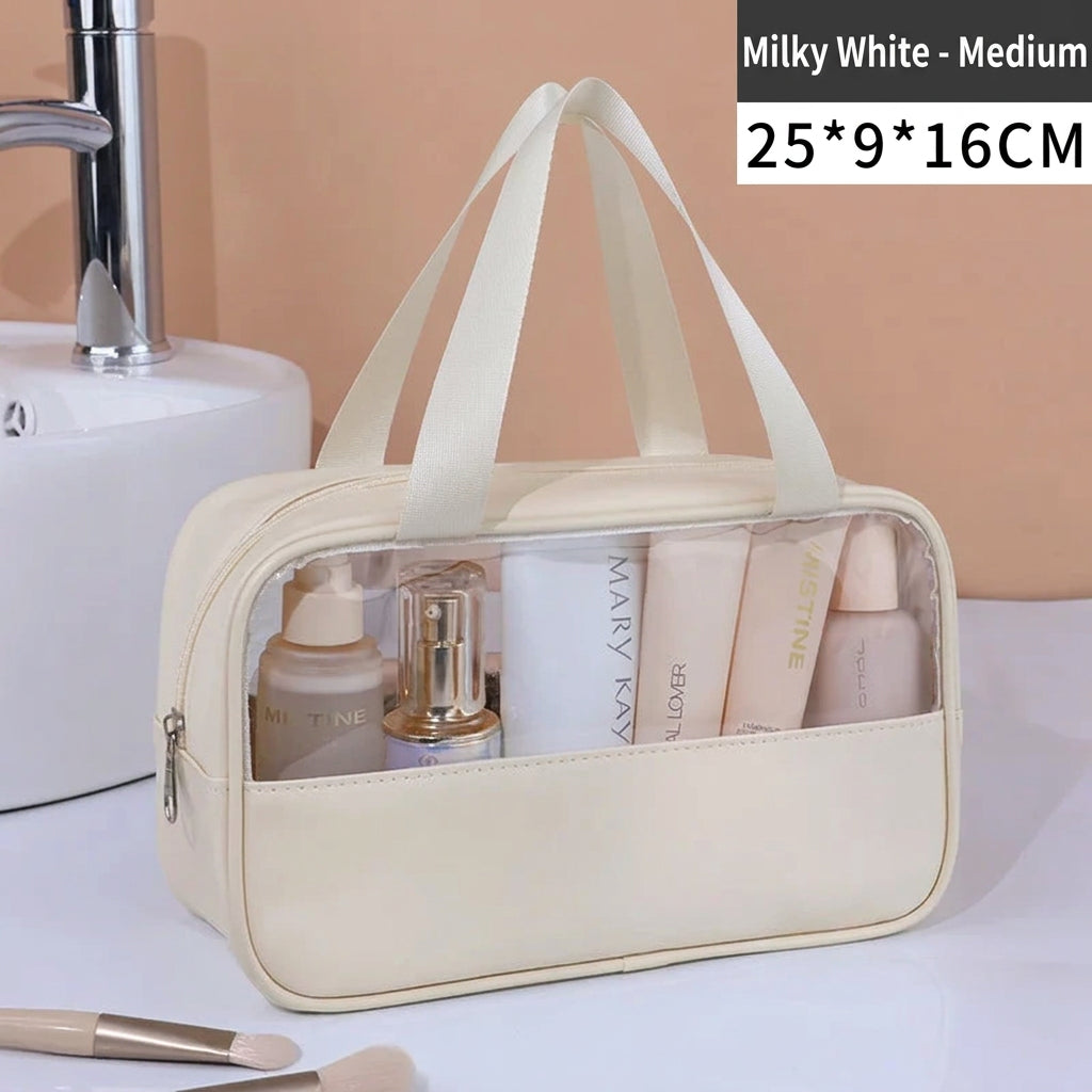 Portable Travel cosmetic bag Women Transparent Makeup Bag Large-Capacity Bath Wash Bags Multifunction Waterproof Storage Case