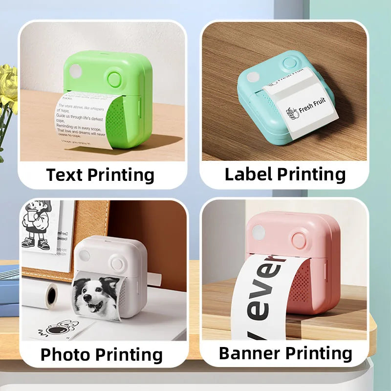 Dolewa D3 Portable Thermal Printer Stickers Paper for Mini Label Makers, Error Printing, and Photo Printing