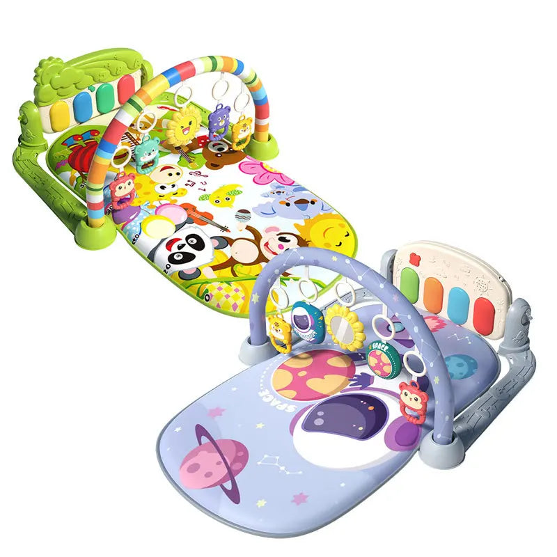 Baby Fitness Stand Music Play Gym Activity Toys Newborn Piano Crawling Blanket Pedal Game Pad Early Education 0-36 Months Gifts